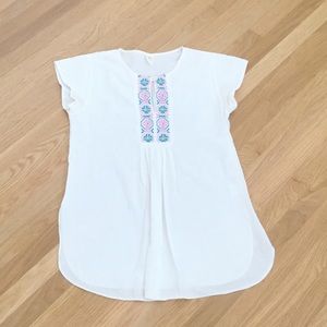 Vezenine Bled Embroidered Boho Top, Sz M